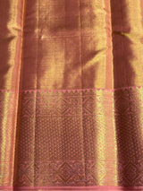 Pastal green and Pink Pure Kanchipuram Silk saree - PPURE70