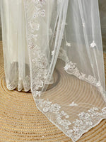 white net bridal designer saree - PSD45