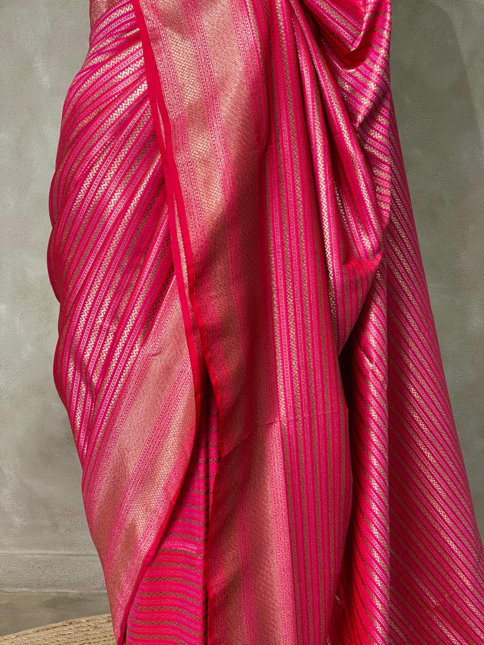Rani Pink Semi katan silksaree - AISHSK1