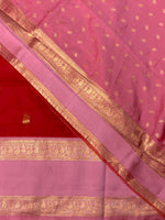 Red and Pink Banarasi saree -BSP13