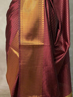 Maroon banarasi silksaree - AISHCK3-IH