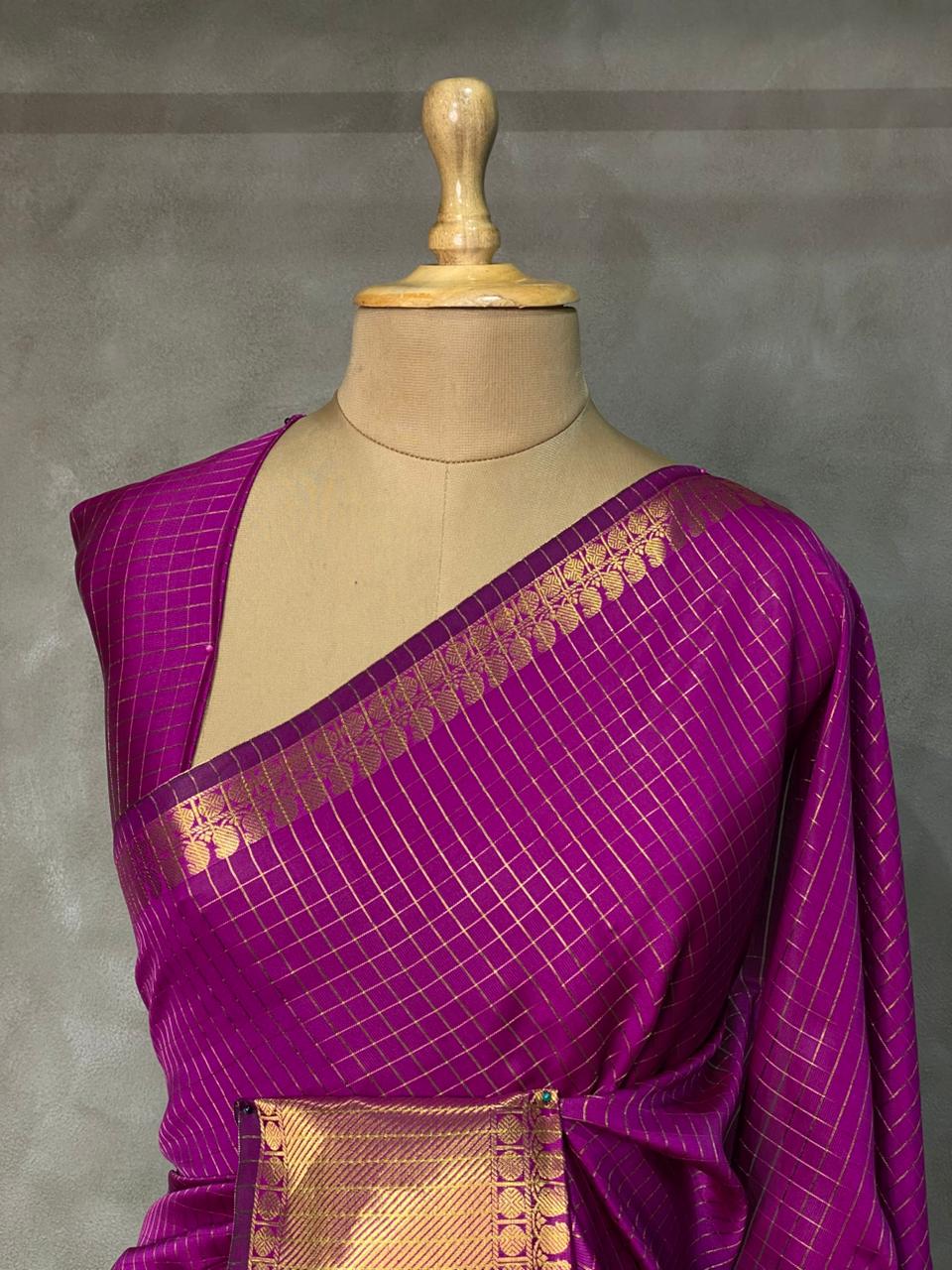 Light wine banarasi silksaree - AISHCK2-IH