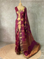 Maroonish Burgendy silksaree - PIH5B