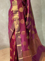 Maroonish Burgendy silksaree - PIH5B