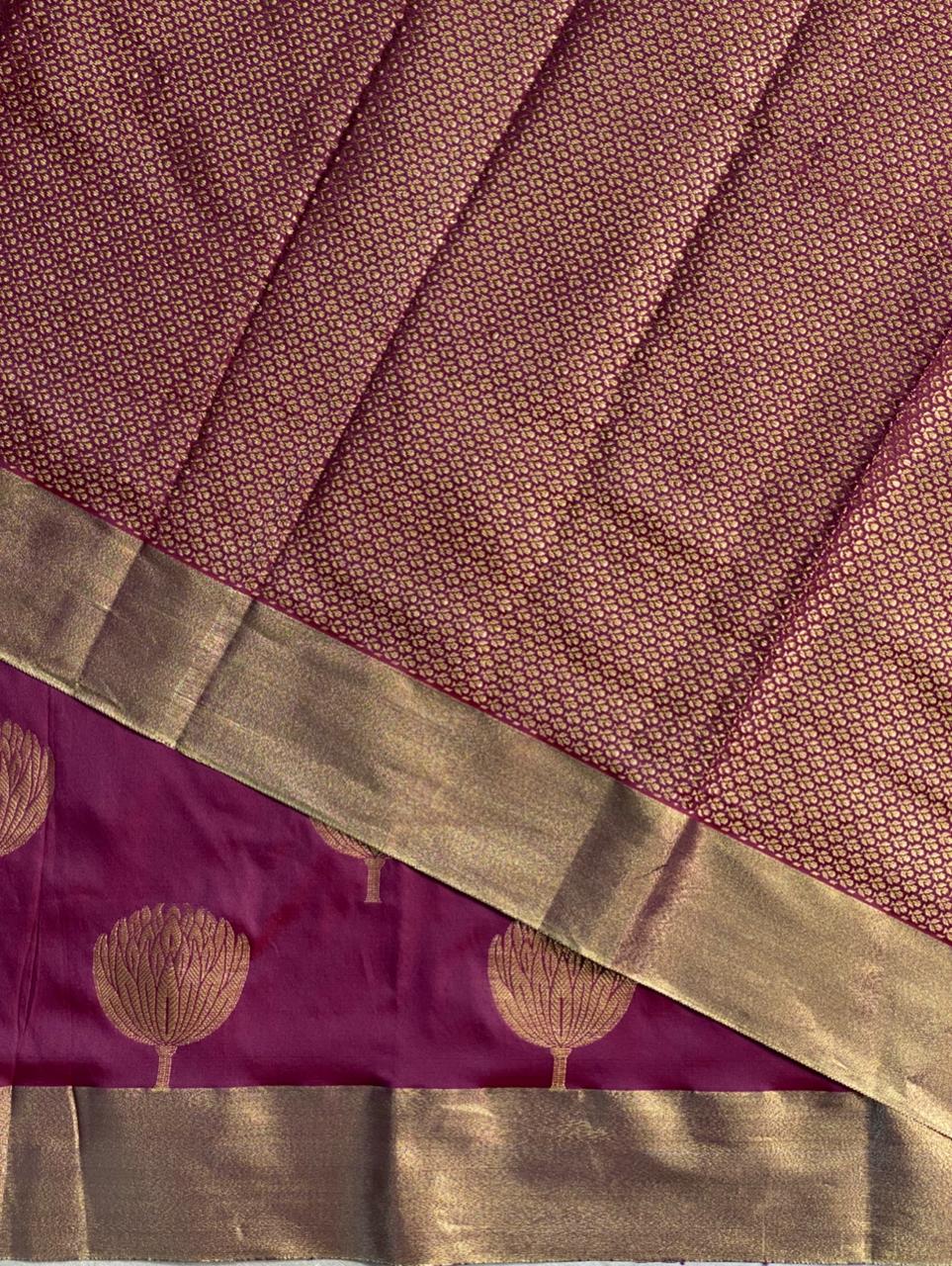 Maroonish Burgendy silksaree - PIH5B