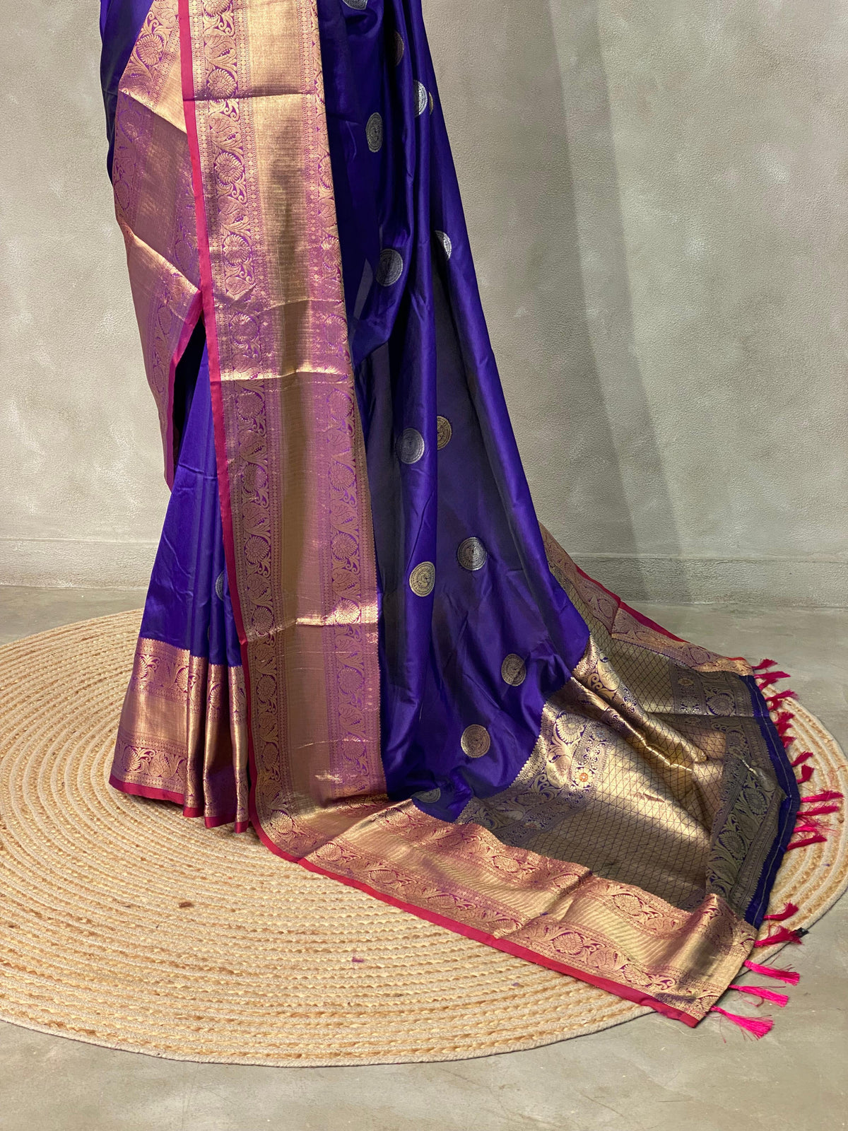 Royal Blue Banarasi saree -BSP3A
