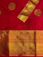 Red kanchipuram silk saree- PSSR198