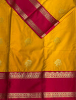 Yellow and Magenta silk saree- PSSR196