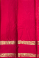 Yellow and Magenta silk saree- PSSR196