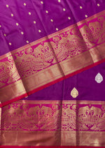 Wine Banarasi saree -BSP3G