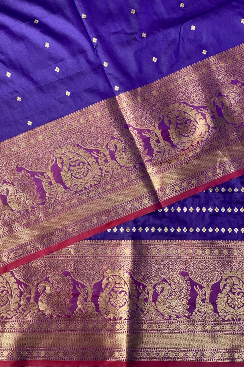 Blue Banarasi saree -BSP3H