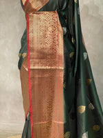 Green Banarasi saree -BSP3I