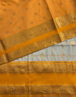 Sandal and Yellow Banarasi saree -BSP17