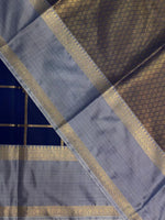 Navy Blue semi Banarasi saree -PIH13D