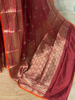 Maroon Gajji silk saree -PIH17
