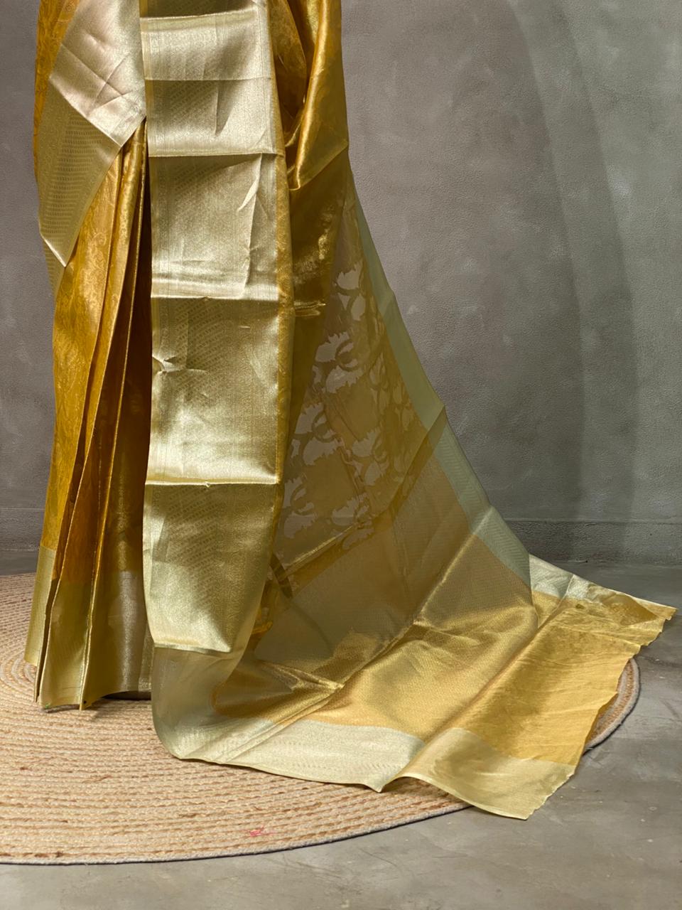 Gold tissue banarasi saree -MPSG