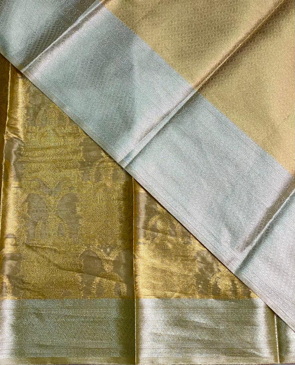 Gold tissue banarasi saree -MPSG
