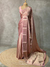 pastal pink brocade banarasi saree -MPSB1