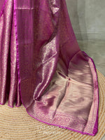 purple brocade banarasi saree -MPSB2