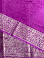 purple brocade banarasi saree -MPSB2