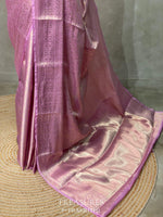 Pink brocade banarasi saree -MPSB7