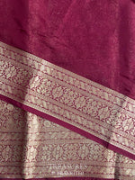 Maroon brocade banarasi saree -MPSB5