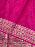 Rani Pink Brocade banarasi saree -MPSB10
