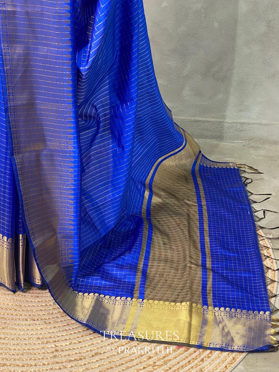 Blue banarasi silksaree - AISHCK5-IH