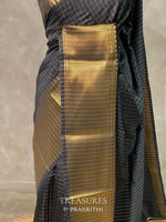 Black banarasi silksaree - AISHCK6-IH