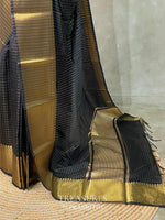Black banarasi silksaree - AISHCK6-IH
