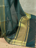 Green semi banarasi saree -PIH22C