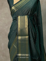 Green semi banarasi saree -PIH22C