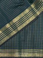 Green semi banarasi saree -PIH22C