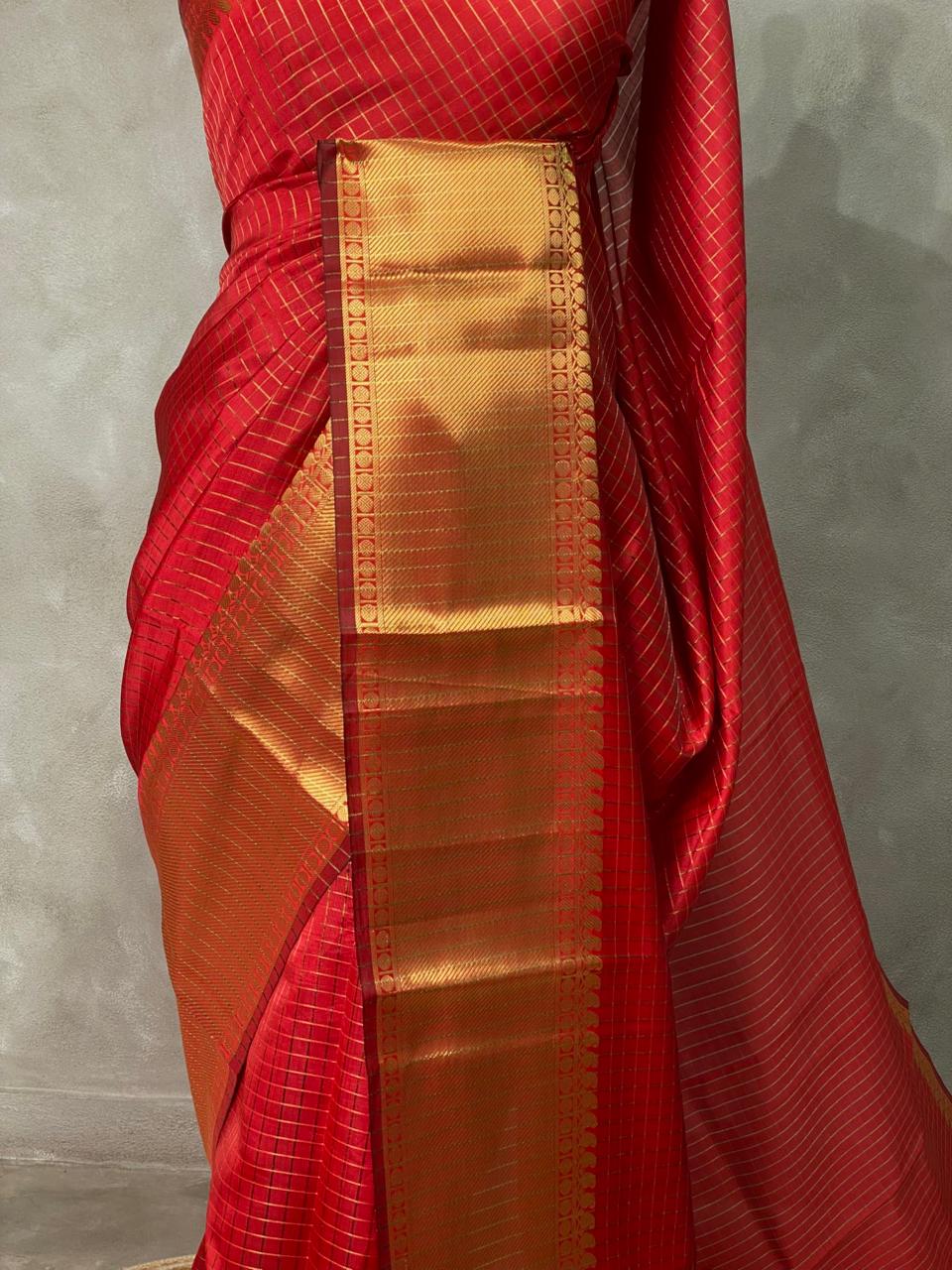 Red banarasi silksaree - AISHCK6-IH