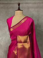 Rani Pink banarasi silksaree - AISHCK8-IH