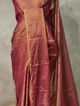 Purple Banarasi crush Tissue silk saree - MPS33