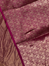 Purple Banarasi crush Tissue silk saree - MPS33