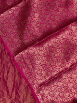 Magenta Banarasi crush Tissue silk saree - MPS33C