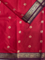 Magenta and Deep purple kanchipuram silk saree- PSSR234