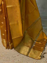 Mustard Yellow banarasi silksaree - AISHCK9D