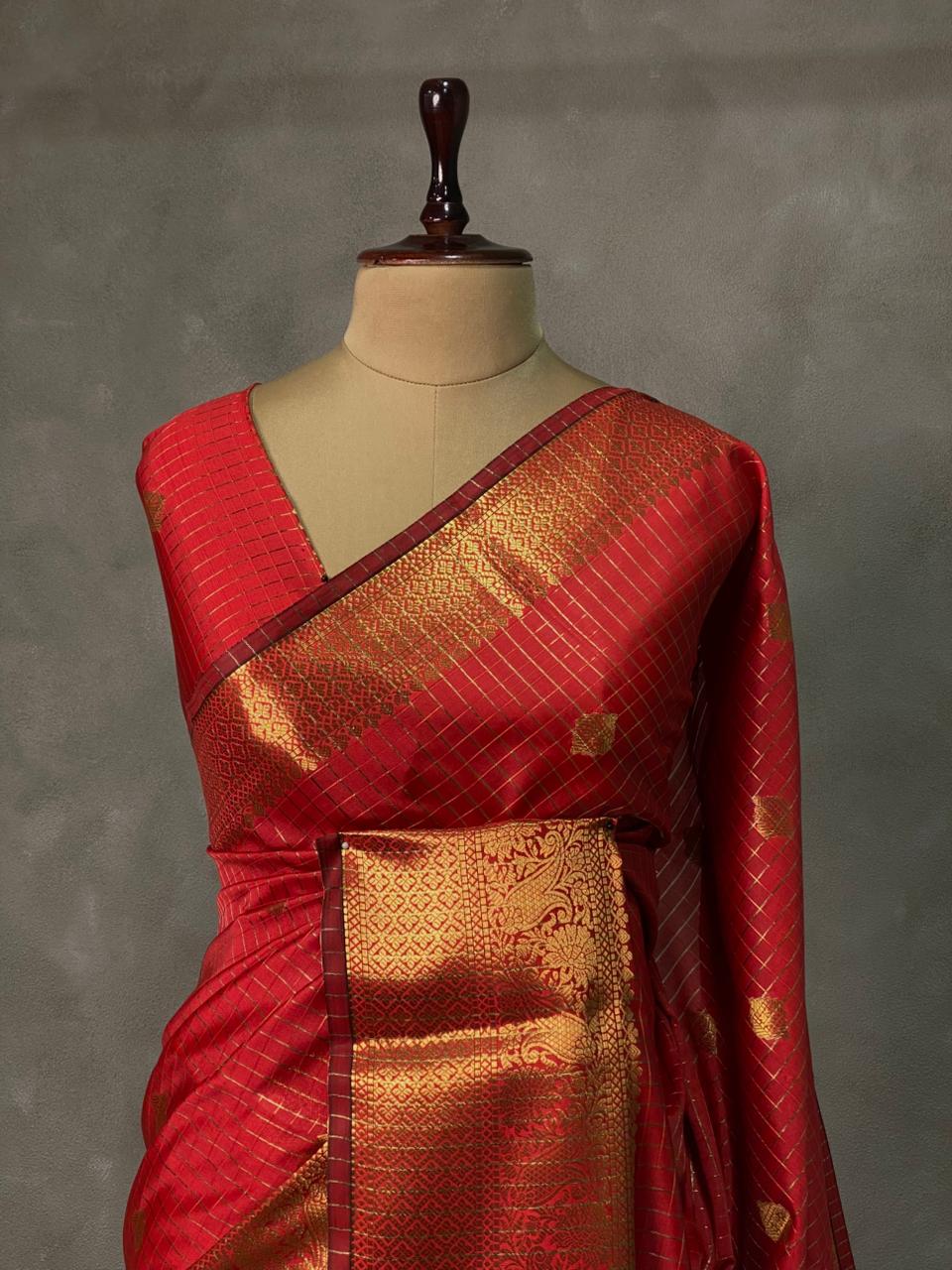 Red banarasi silksaree - AISHCK9I