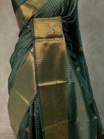Bottle Green banarasi silksaree - AISHCK9J