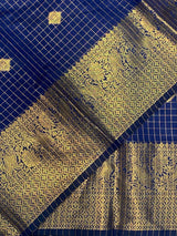 Navy Blue banarasi silksaree - AISHCK9A