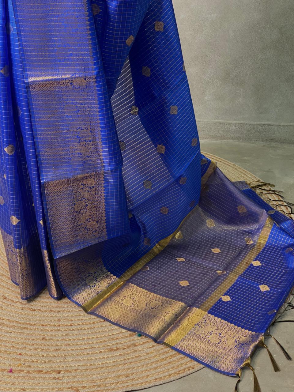 Blue Green banarasi silksaree - AISHCK9K