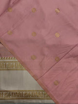 Nude Peach and sandal silk saree -BSP25