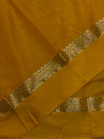 Yellow banarasi silk saree -PMR2