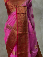 Dark Pink Georgette saree -LZ10D