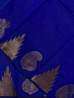 Royal blue banarasi silk saree -PMR4