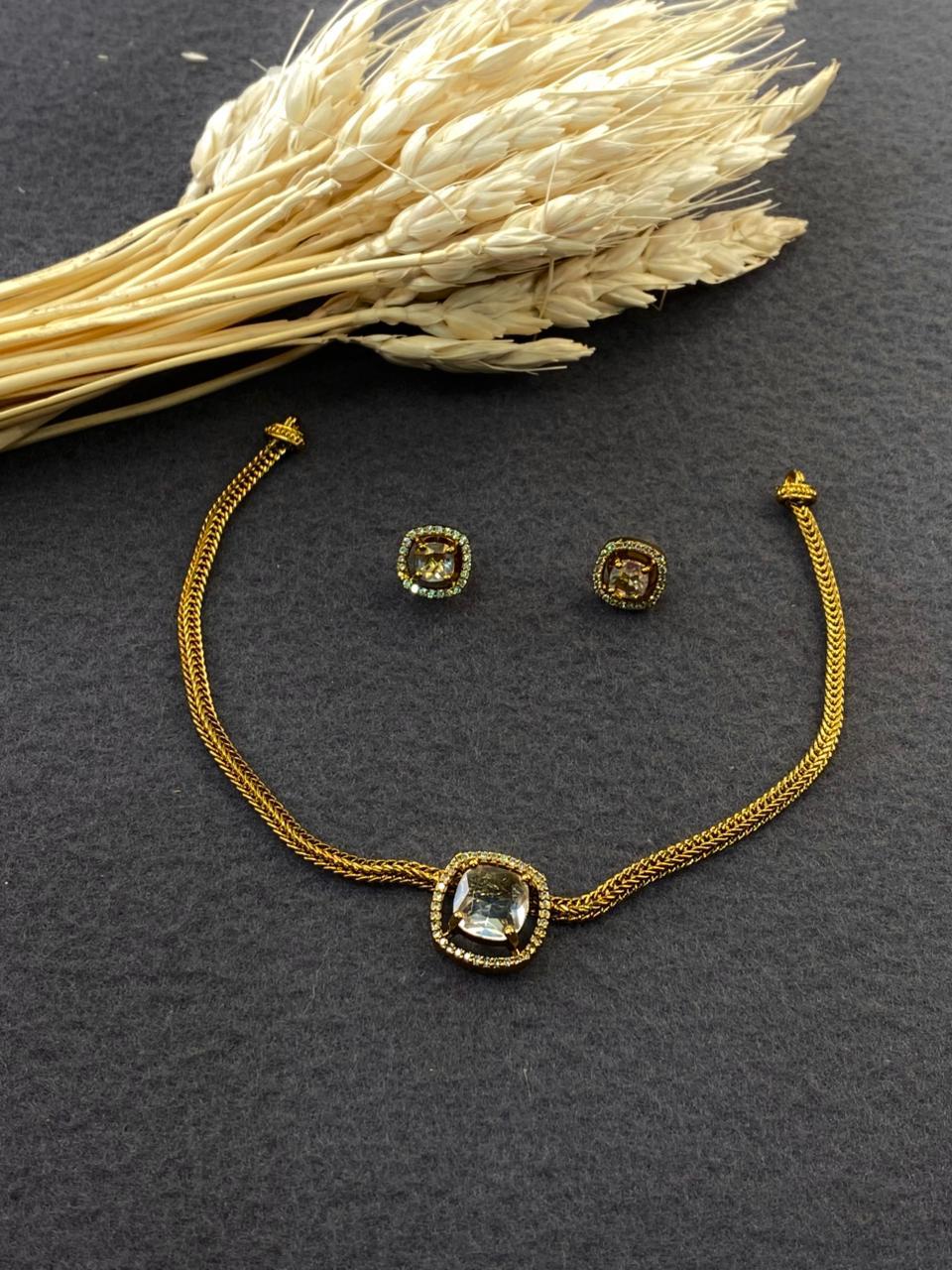 single stone Necklace - JW13A