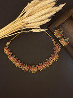 Elegant floral choker - JW79B